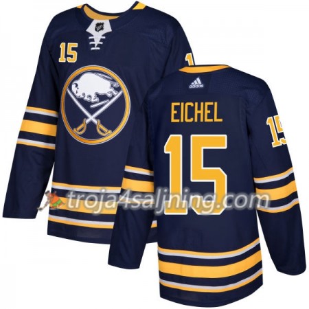 Buffalo Sabres tröja Jack Eichel 15 Adidas 2017-2018 Marinblå Authentic - NHL Tröjor Herr